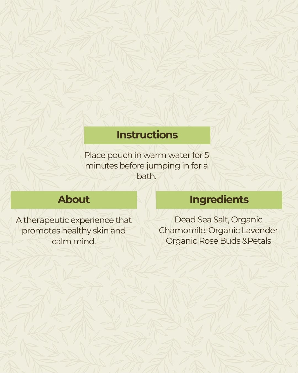 Relaxing Herbal Bath Soak