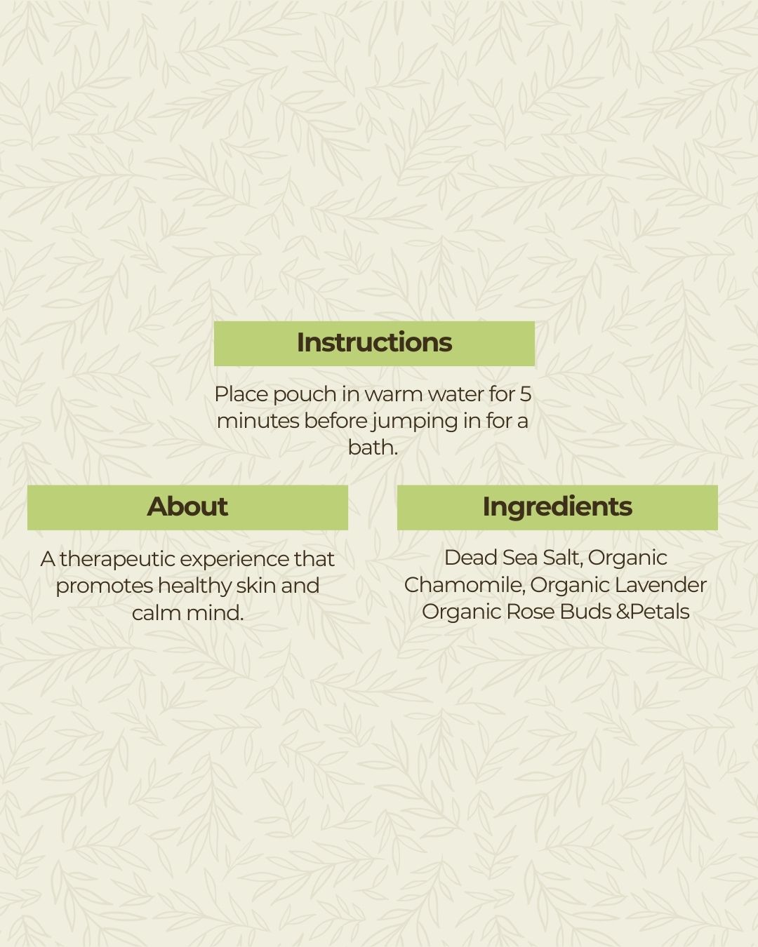 Relaxing Herbal Bath Soak